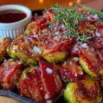 maple bacon brussels sprouts - featured image