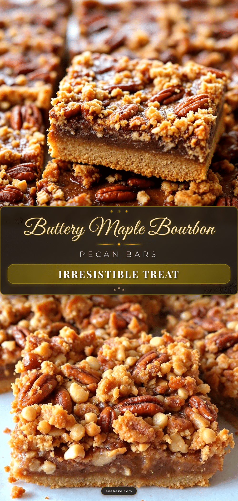 maple bourbon pecan pie bars recipe