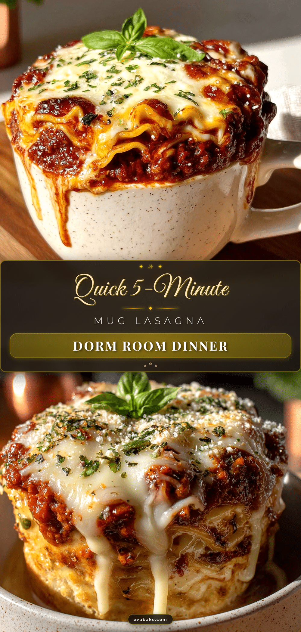microwave mug lasagna dorm room recipe