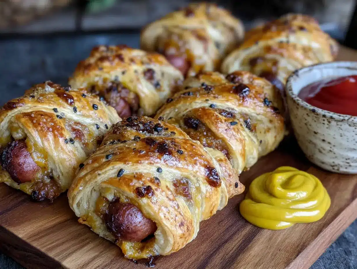 mummy hot dog bites preparation steps