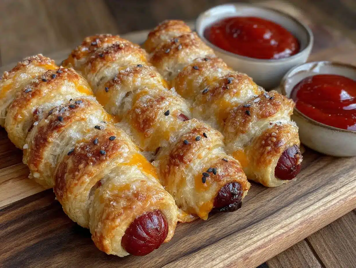 mummy hot dogs preparation steps