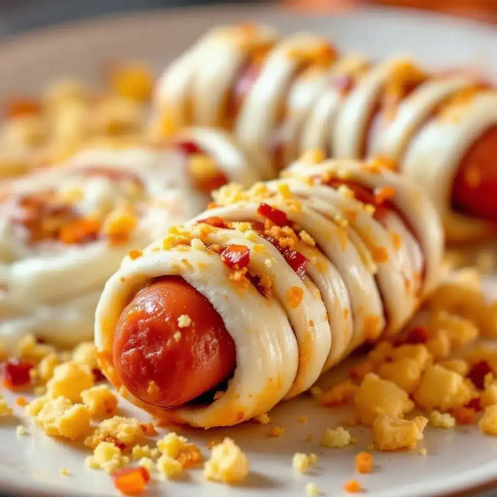 mummy wrapped hot dogs preparation steps