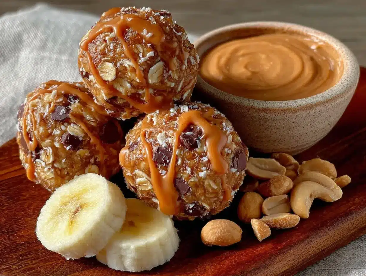 no-bake peanut butter banana energy balls preparation steps