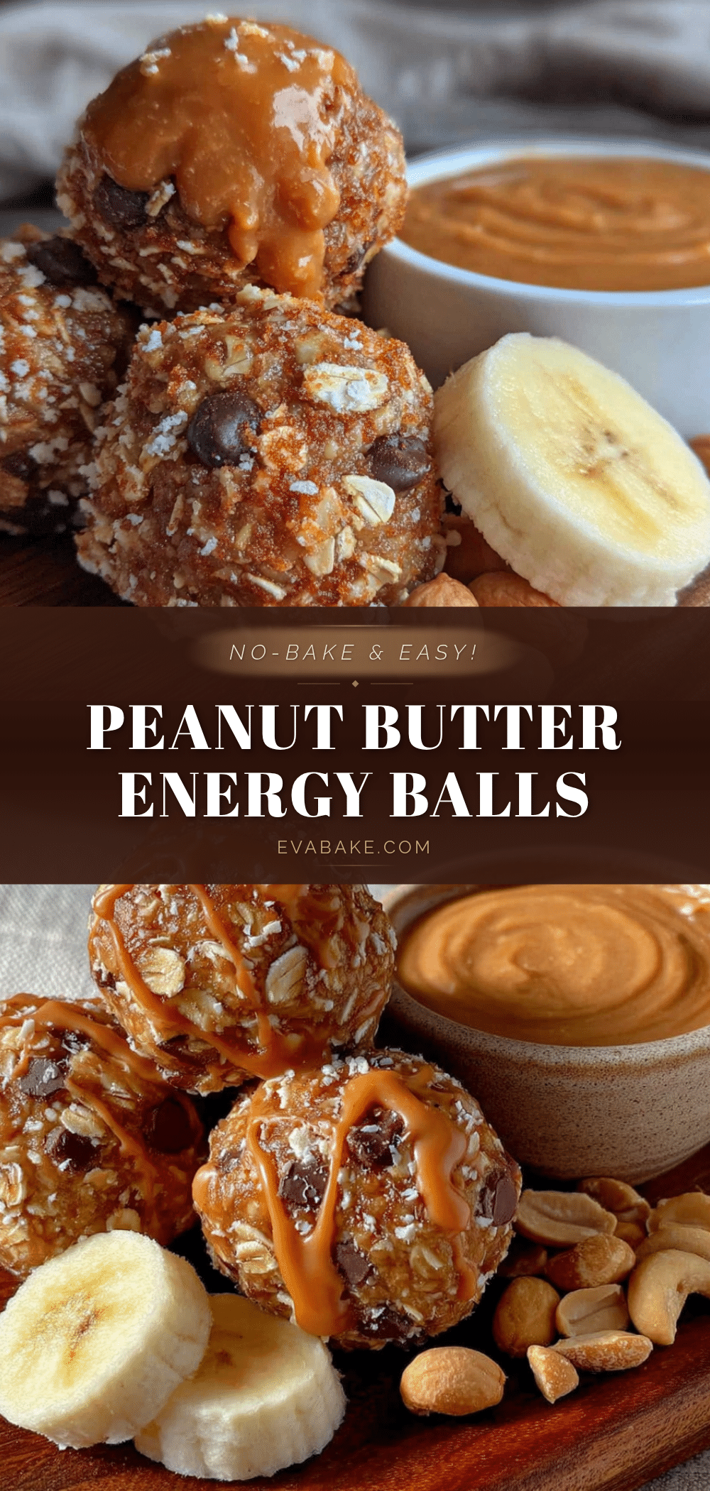no-bake peanut butter banana energy balls recipe