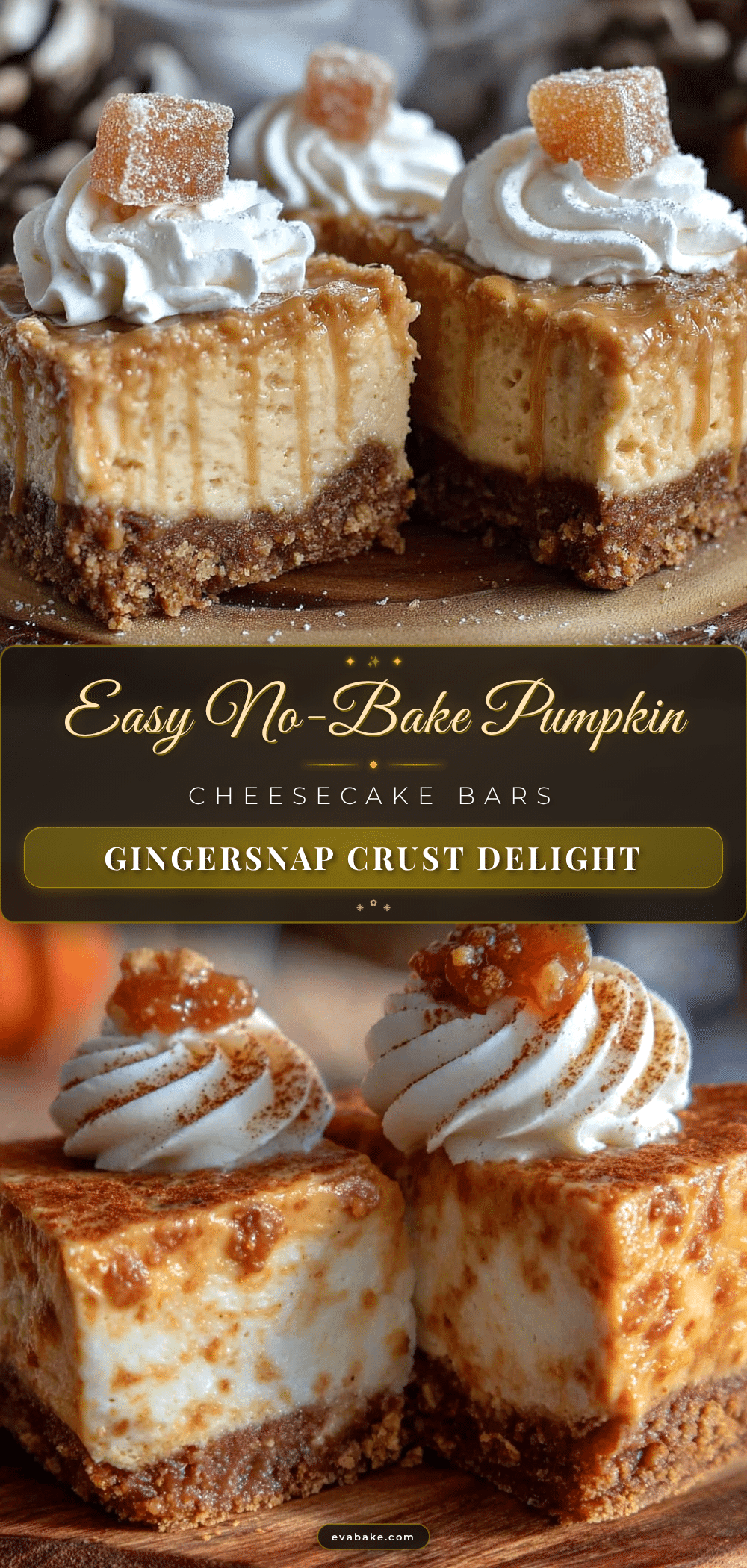 no-bake pumpkin cheesecake bars recipe