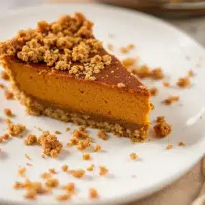 no-bake pumpkin pie with gingersnap crust - featured image
