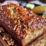 one-bowl banana bread with walnuts - featured image