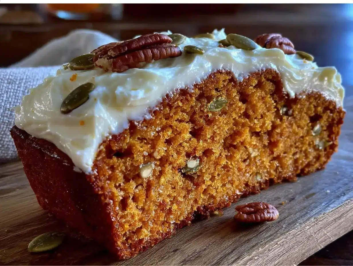 one-bowl pumpkin bread with cream cheese swirl preparation steps