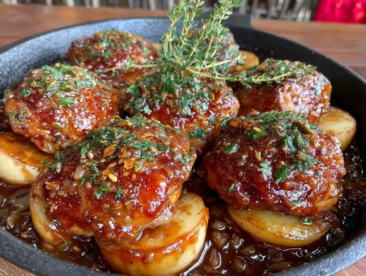one-skillet chicken with apples preparation steps