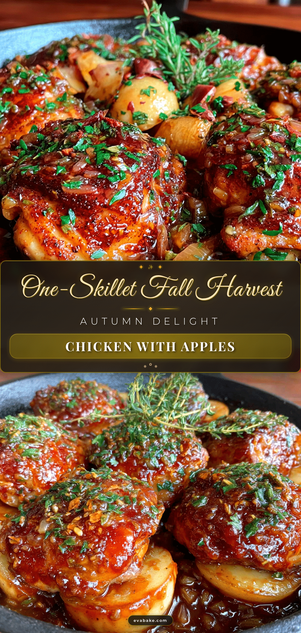 one-skillet chicken with apples recipe