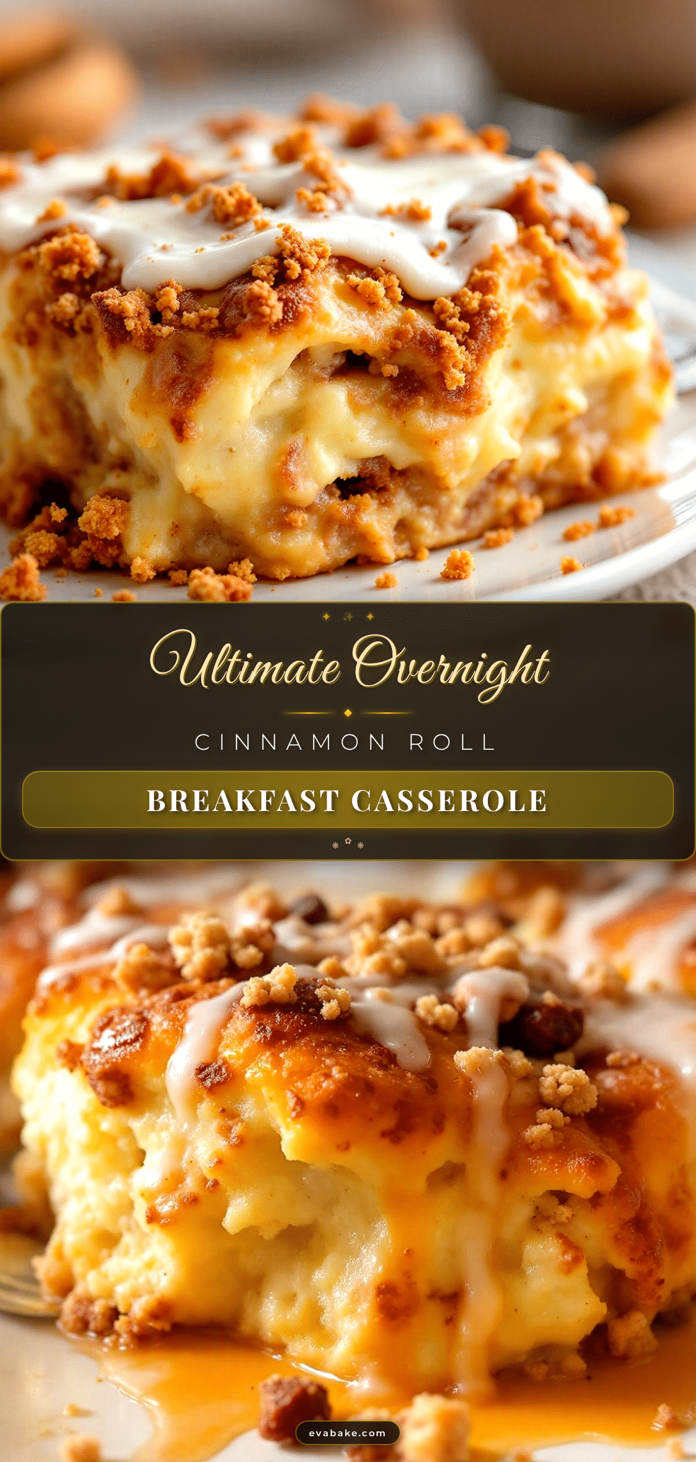 overnight cinnamon roll breakfast casserole recipe