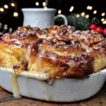 overnight cinnamon roll casserole - featured image