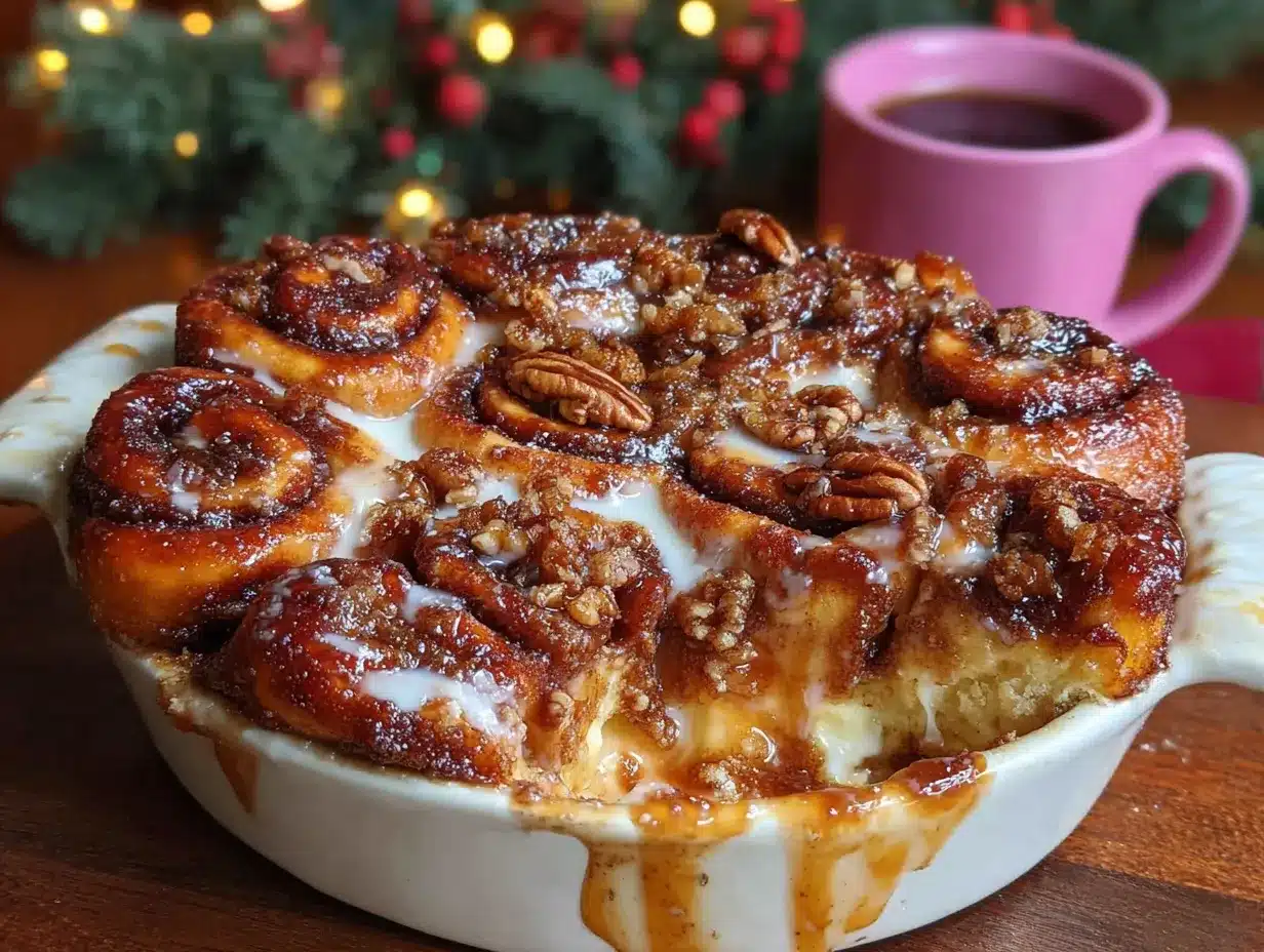 overnight cinnamon roll casserole preparation steps