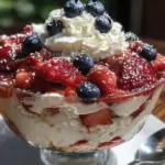 patriotic berry trifle - featured image