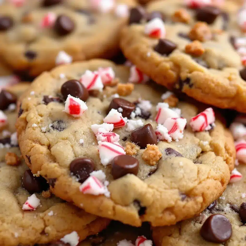 peppermint bark chocolate chip cookies preparation steps