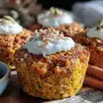 pumpkin baked oatmeal cups - featured image