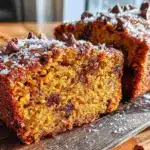 pumpkin chocolate chip bread - featured image