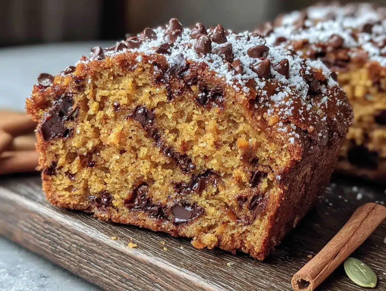 pumpkin chocolate chip bread preparation steps