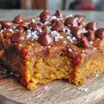 pumpkin chocolate chip cookie bars - featured image