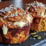 pumpkin cream cheese muffins - featured image