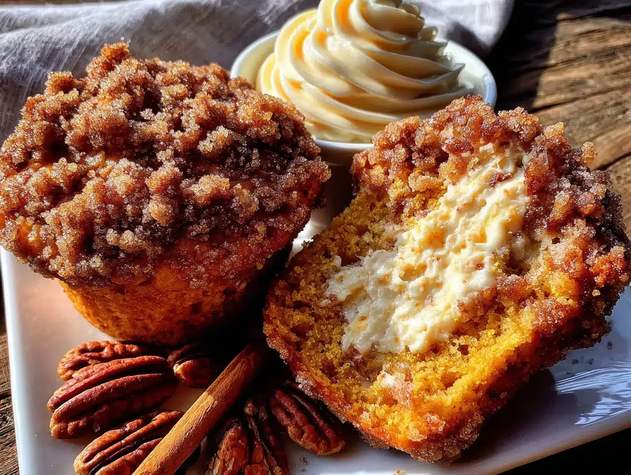 pumpkin cream cheese muffins preparation steps