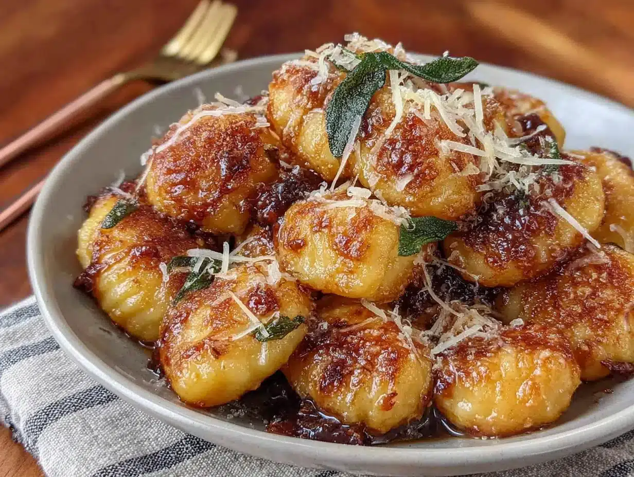 pumpkin gnocchi brown butter sage sauce preparation steps