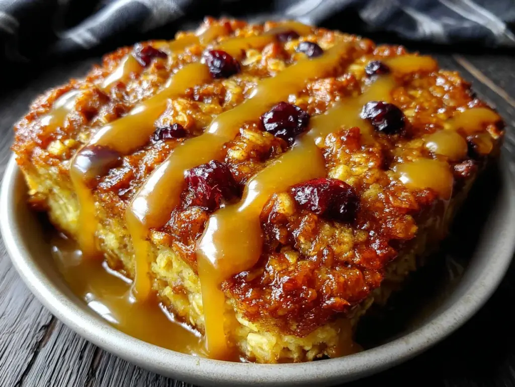 pumpkin pie spice baked oatmeal - featured image