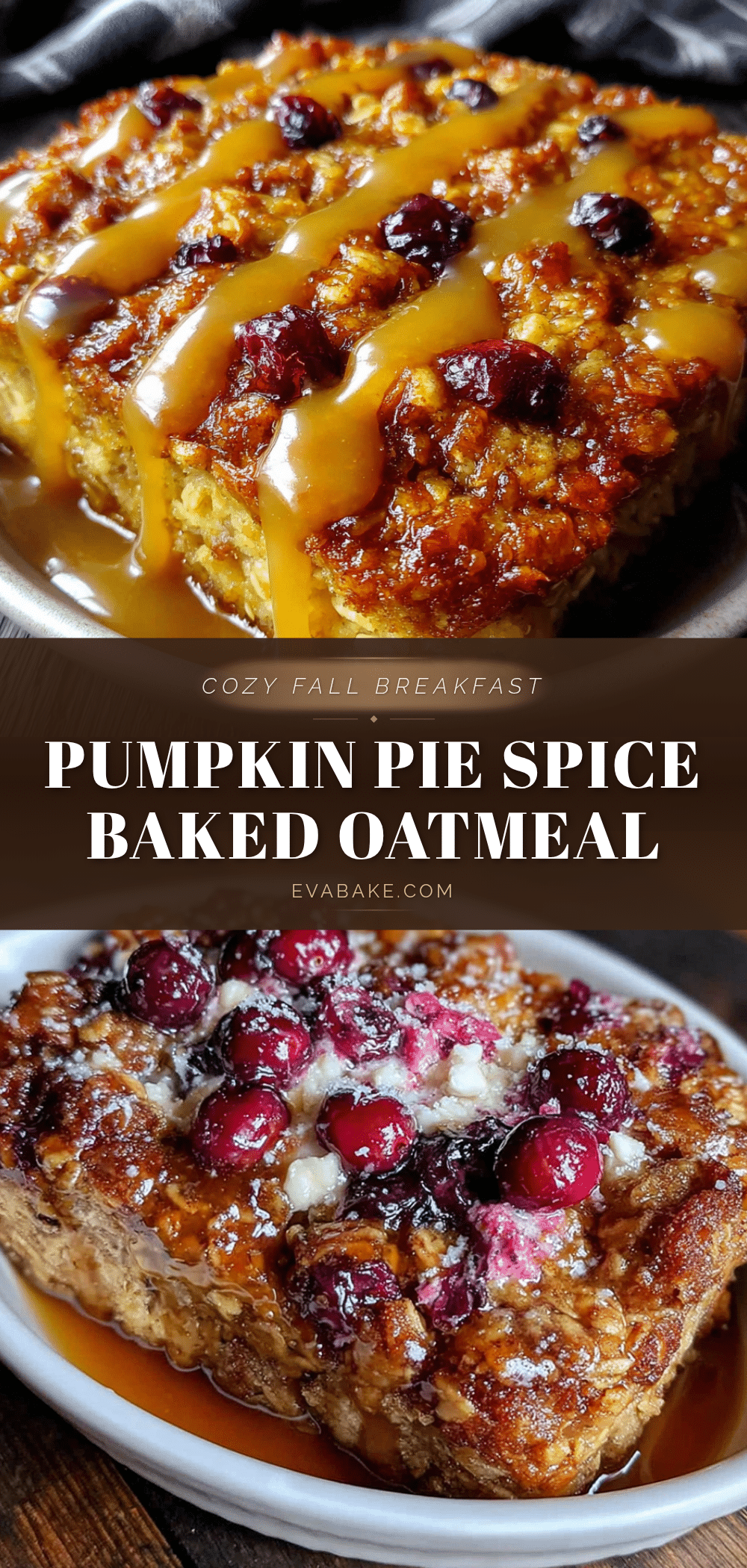 pumpkin pie spice baked oatmeal recipe