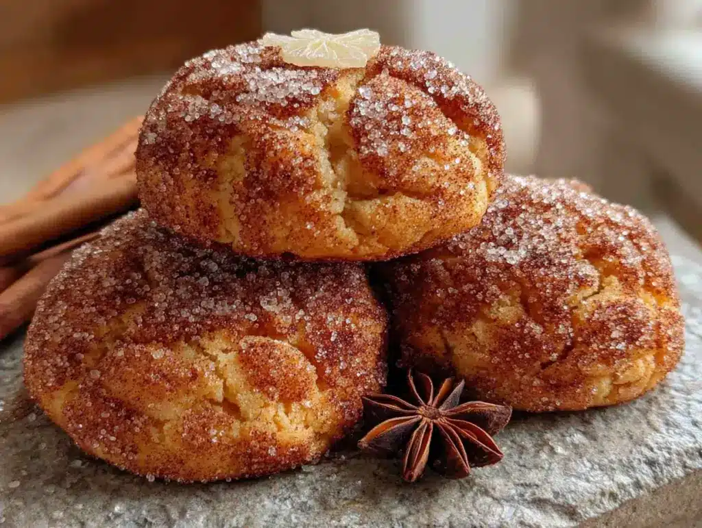 pumpkin snickerdoodle cookies - featured image