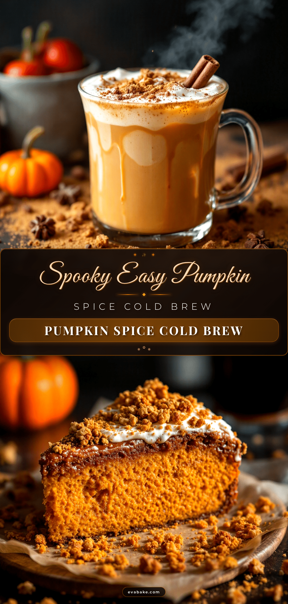 pumpkin spice cold brew halloween coffee bar recipe