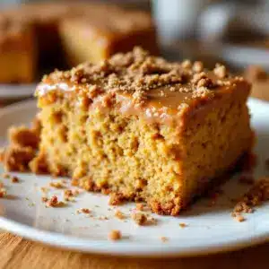 pumpkin spice cold foam coffee cake - featured image