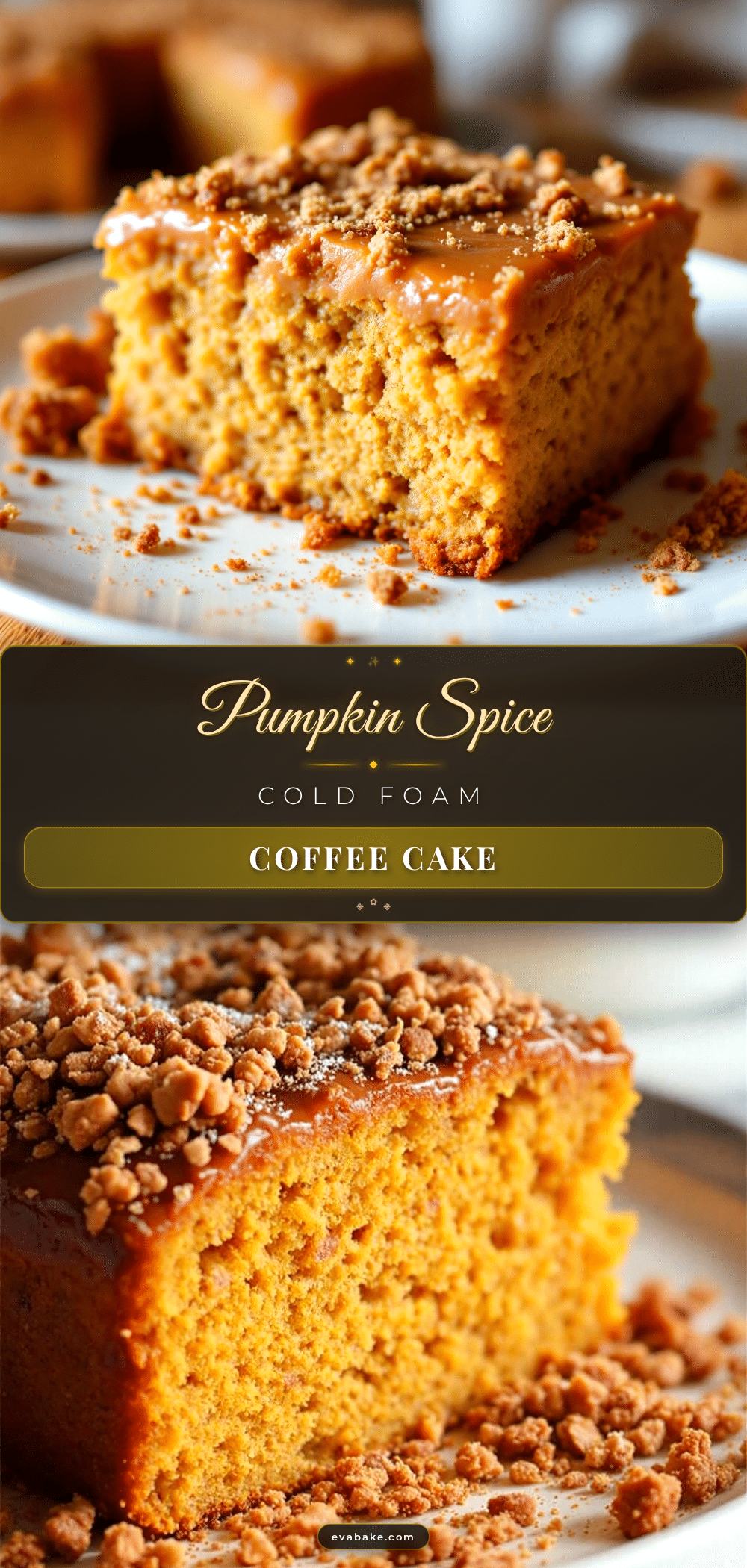 pumpkin spice cold foam coffee cake recipe