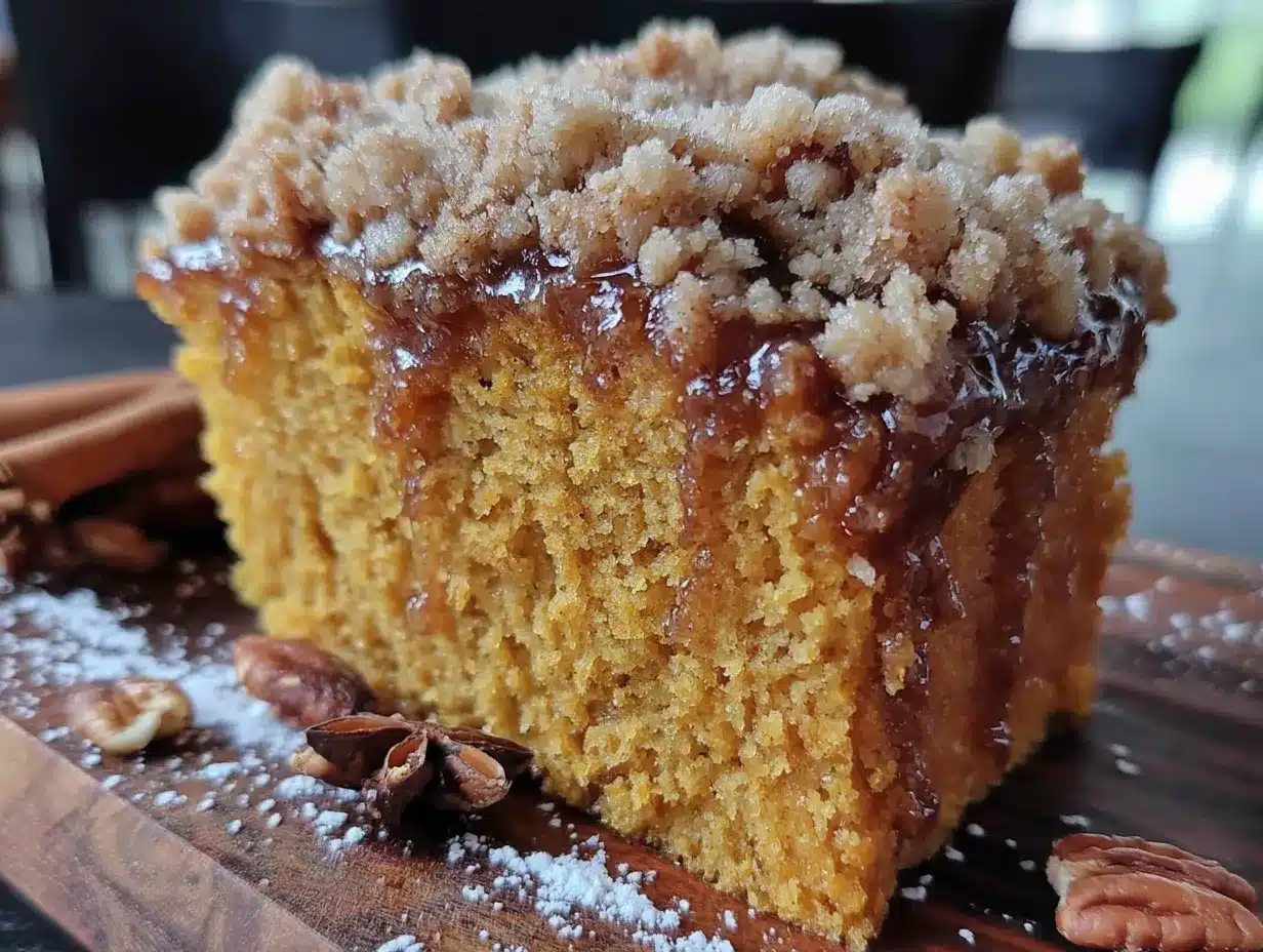 pumpkin streusel coffee cake preparation steps