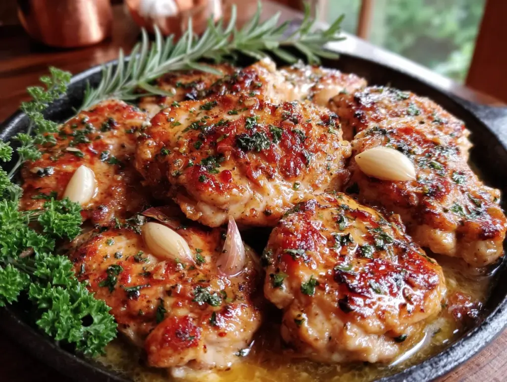 quick garlic butter chicken skillet - featured image