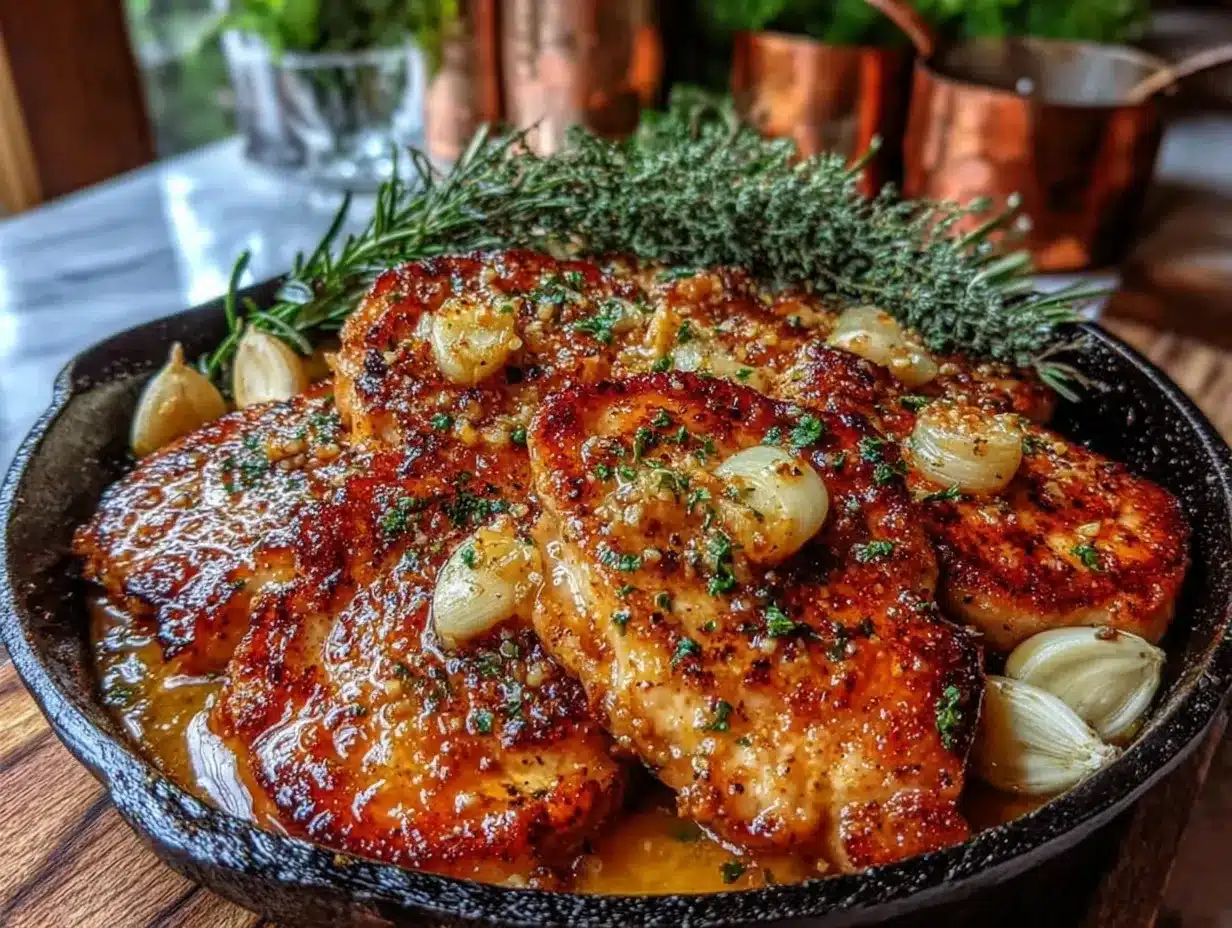 quick garlic butter chicken skillet preparation steps