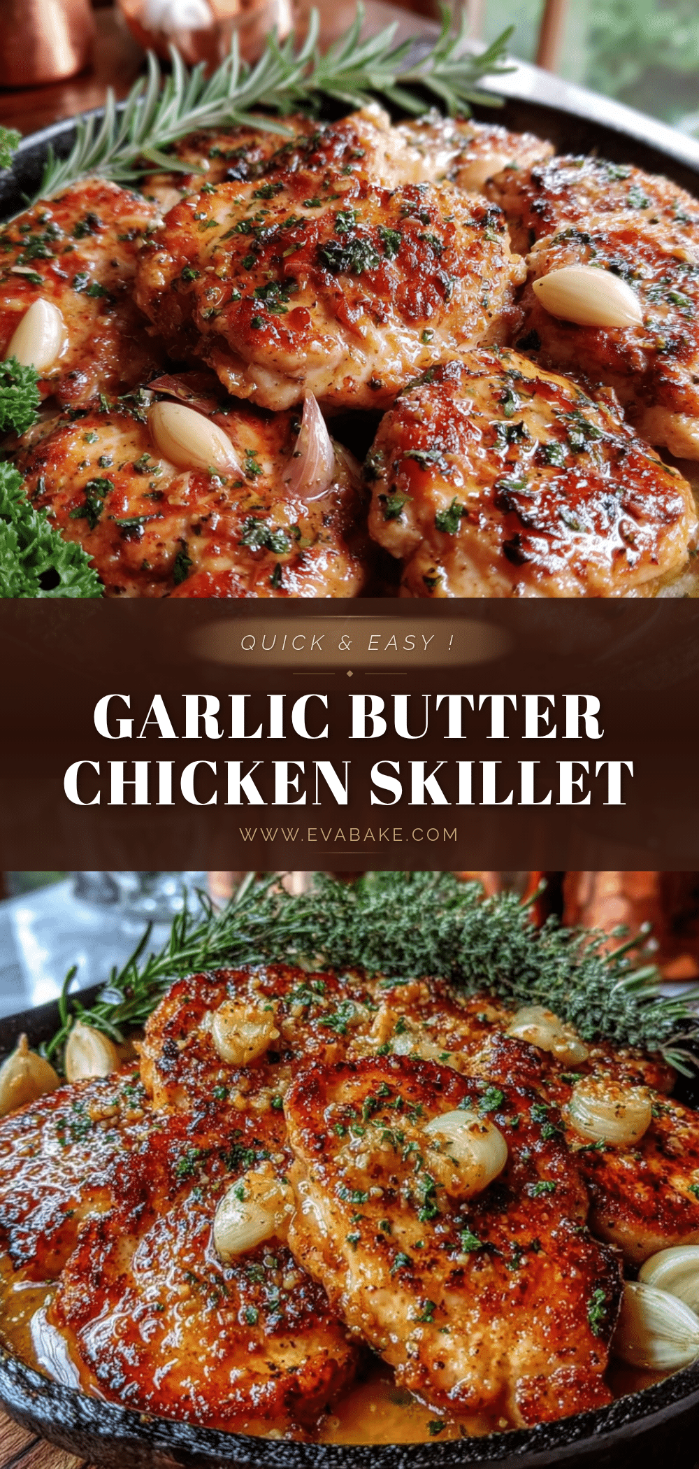 quick garlic butter chicken skillet recipe