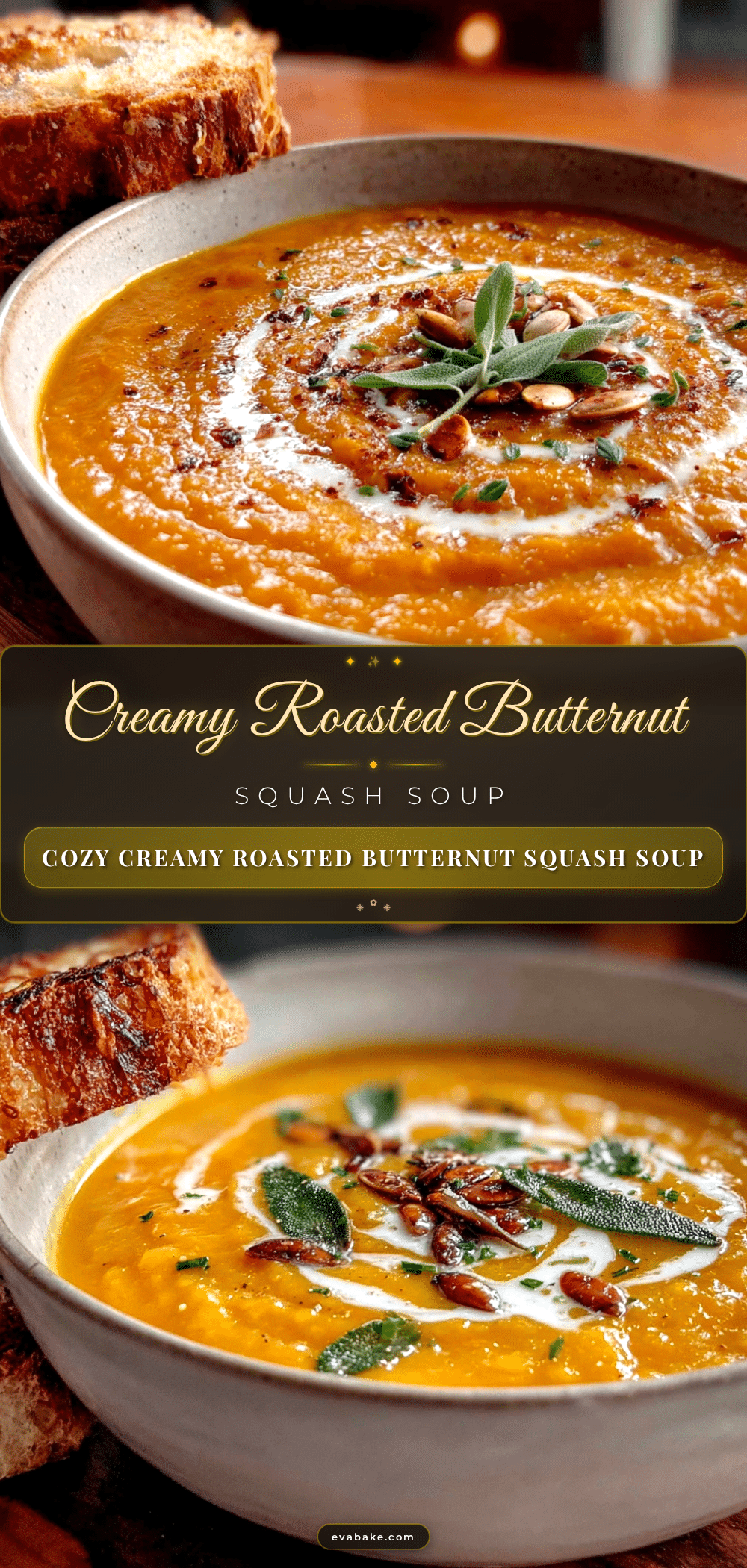 roasted butternut squash soup recipe