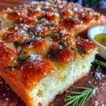 rosemary garlic sourdough focaccia - featured image