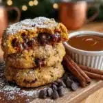 soft-baked pumpkin chocolate chip cookies - featured image