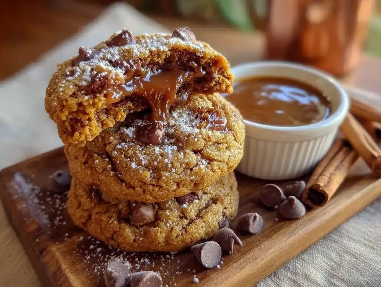 soft-baked pumpkin chocolate chip cookies preparation steps