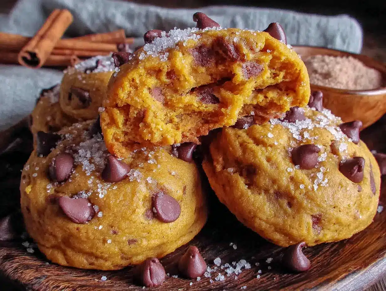soft pumpkin chocolate chip cookies preparation steps