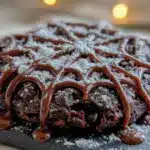 spider web chocolate peanut butter cookies - featured image