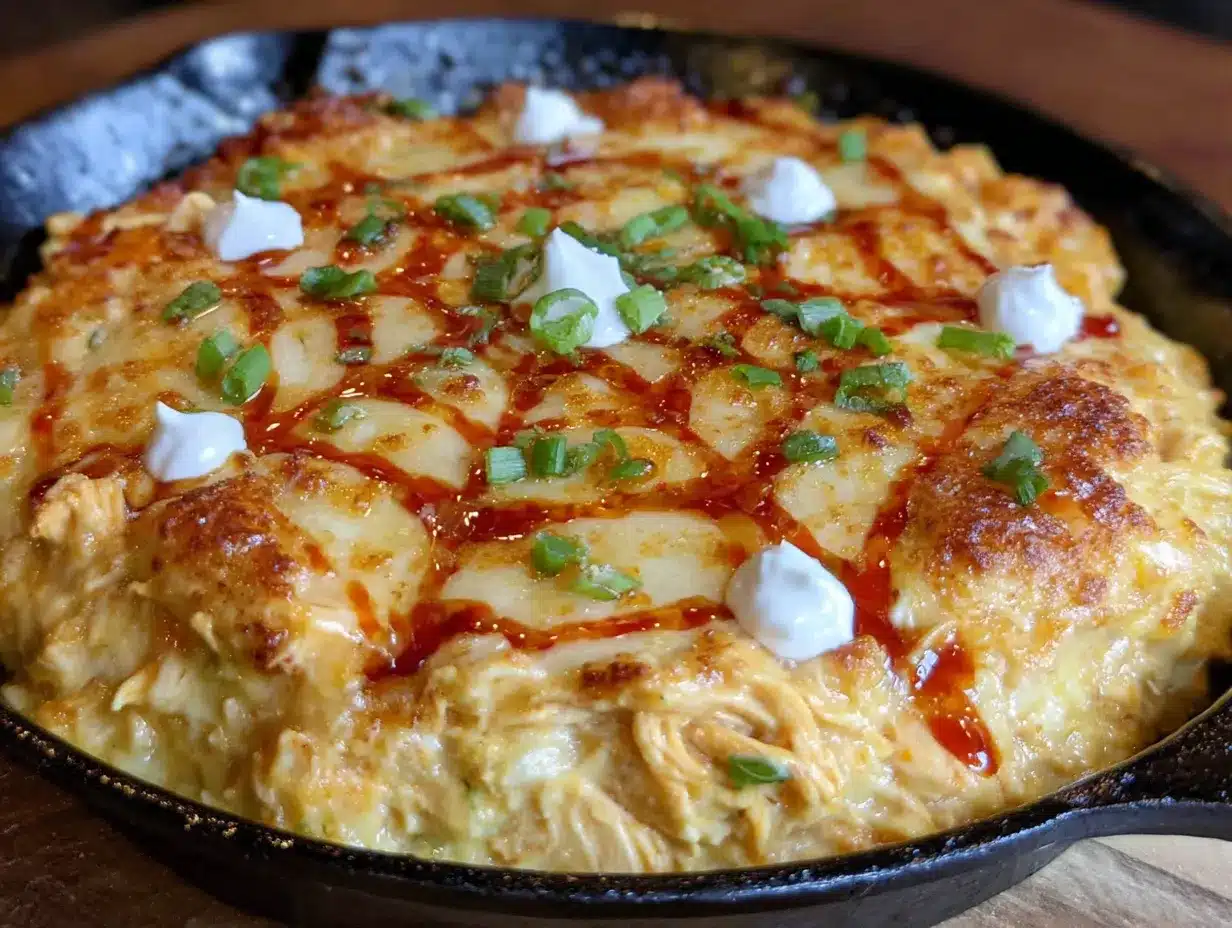 spiderweb buffalo chicken dip preparation steps