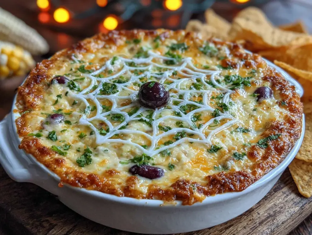 spiderweb taco dip - featured image