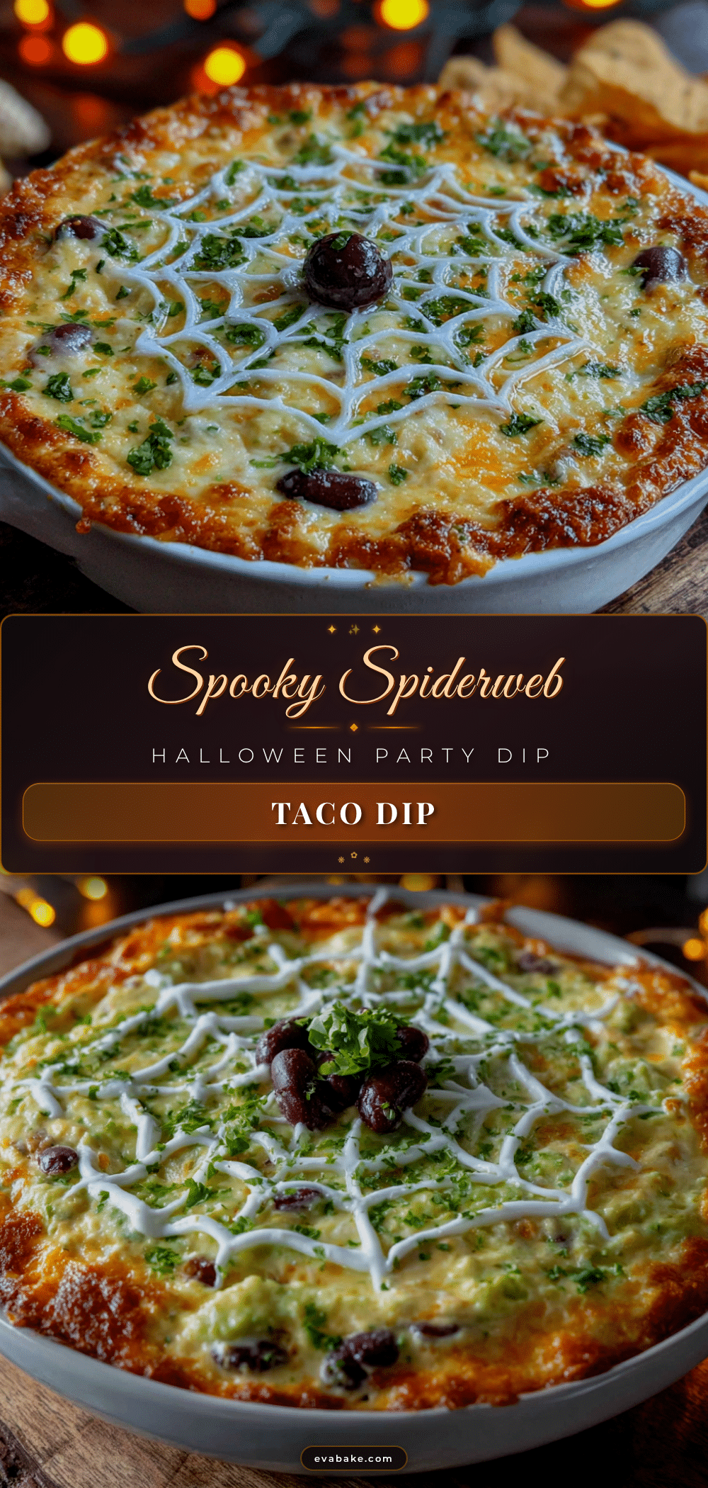 spiderweb taco dip recipe