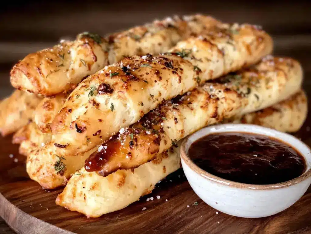 Spooky Witch Finger Breadsticks with Marinara Blood Dip - featured image