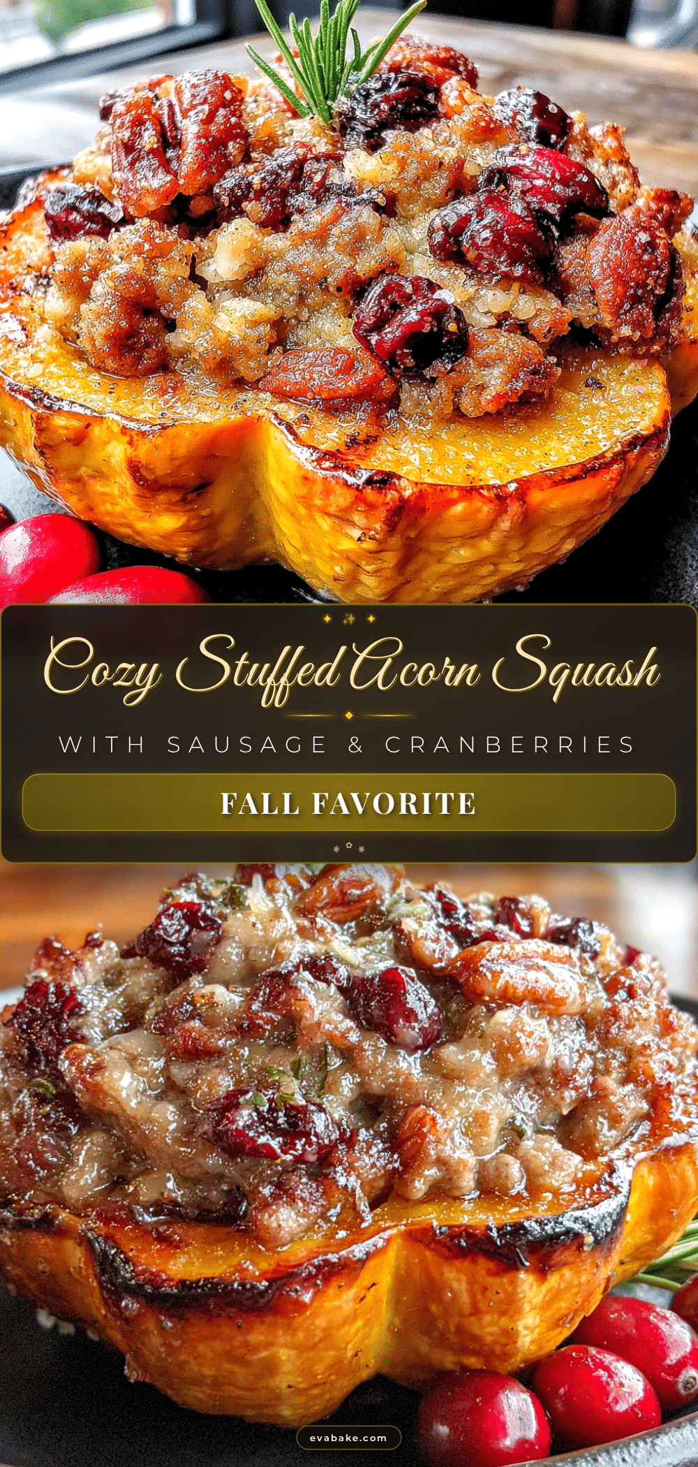 stuffed acorn squash with sausage recipe
