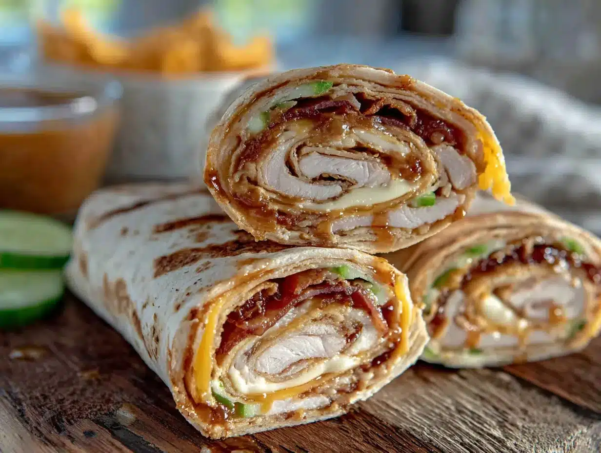 turkey and cheese lunchbox roll-ups preparation steps