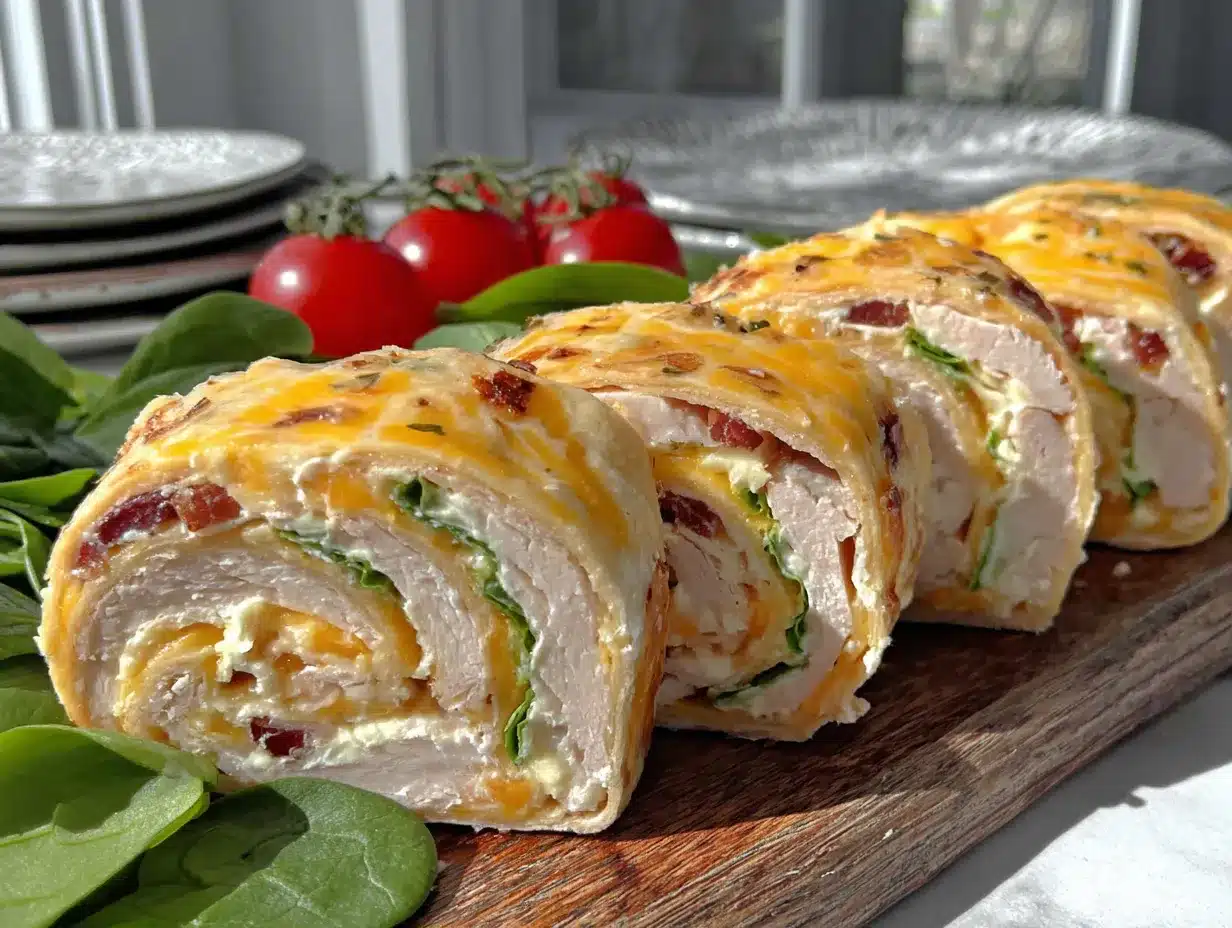 turkey and cheese lunchbox roll-ups preparation steps
