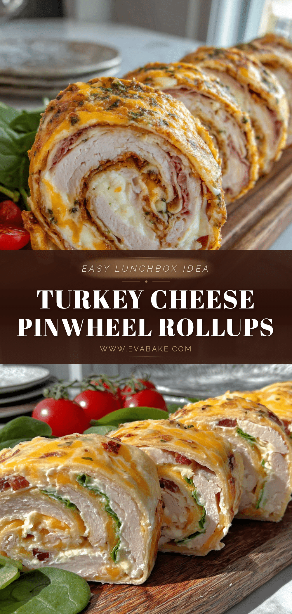 turkey and cheese lunchbox roll-ups recipe